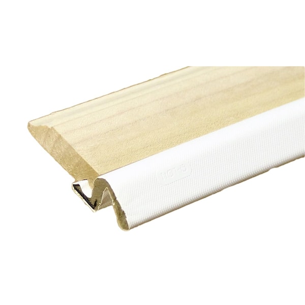 Colonial Pattern Door Stop Set, with (White) Q-Lon Weatherstrip Top and Sides